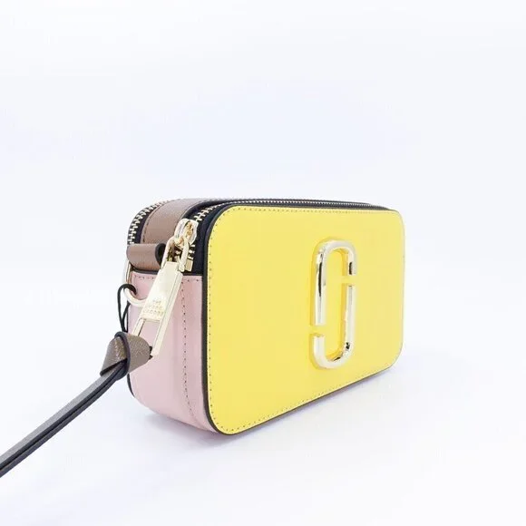 Marc Jacobs Snapshot Camera Bag in Saffiano Leather Yellow OS